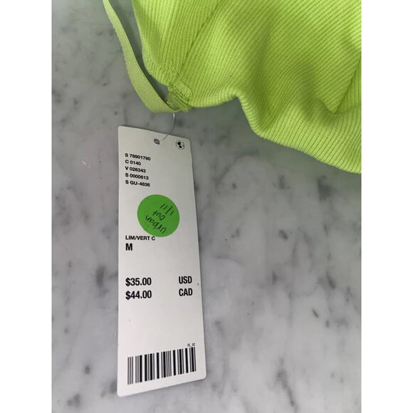 Urban Outfitters Out from Under Bright Green Corduroy Bra 32 34A M New - Picture 3 of 7